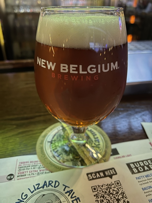 2022 Winking Lizard World Tour of Beers #8 – New Belgium Fat Tire Amber Ale