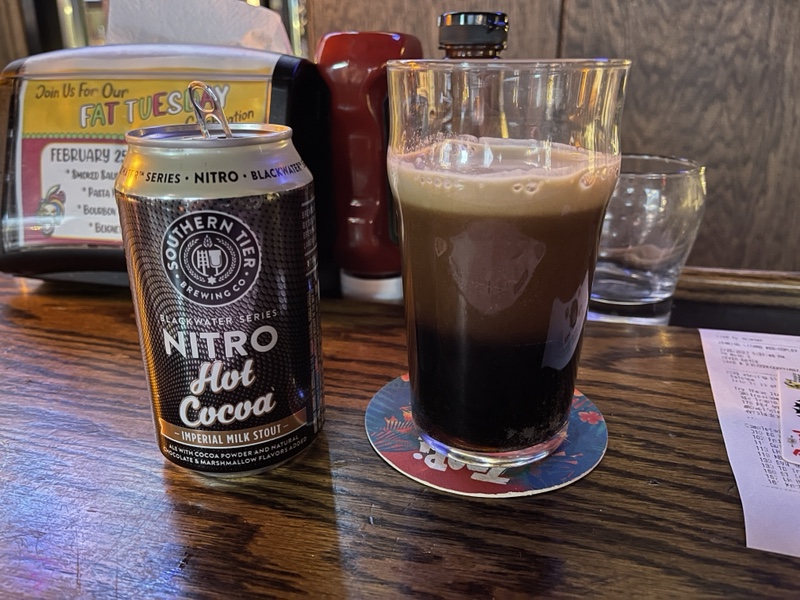 2022 Winking Lizard World Tour of Beers #12 – Southern Tier Nitro Hot Cocoa Imperial Milk Stout