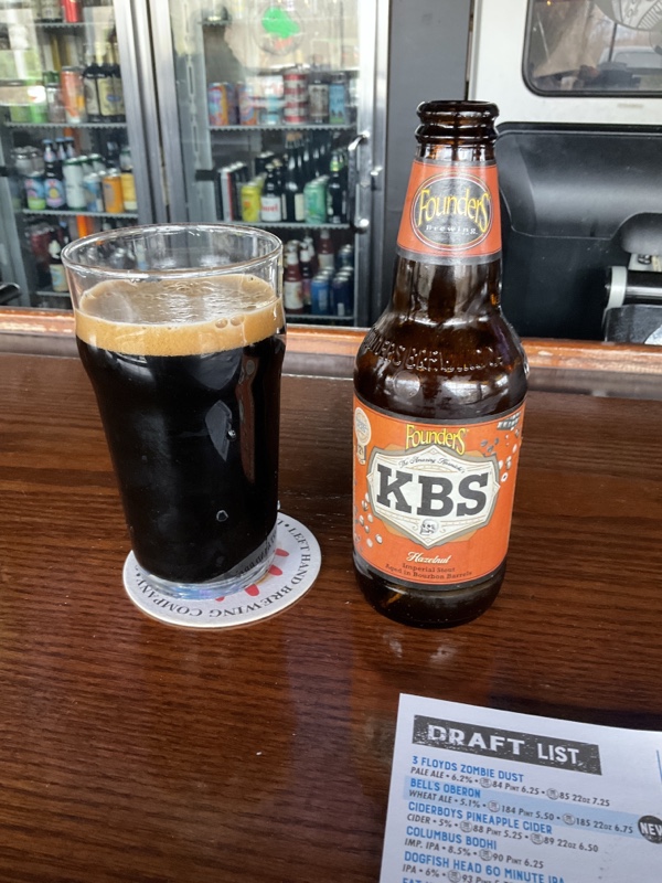2022 Winking Lizard World Tour Of Beers #17 – Founders KBS Hazelnut Imperial Stout