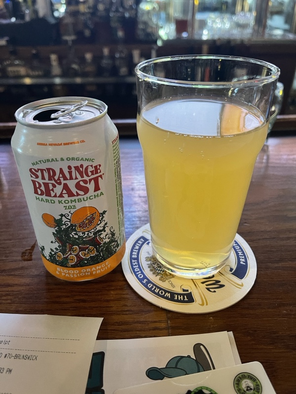 2022 Winking Lizard World Tour Of Beers #33 – Strainge Beast Passion Fruit Blood Orange Kombucha