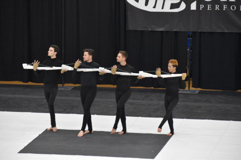Onyx World Winter Guard performing at the 2023-02-05 OIPA Olentangy Liberty competition
