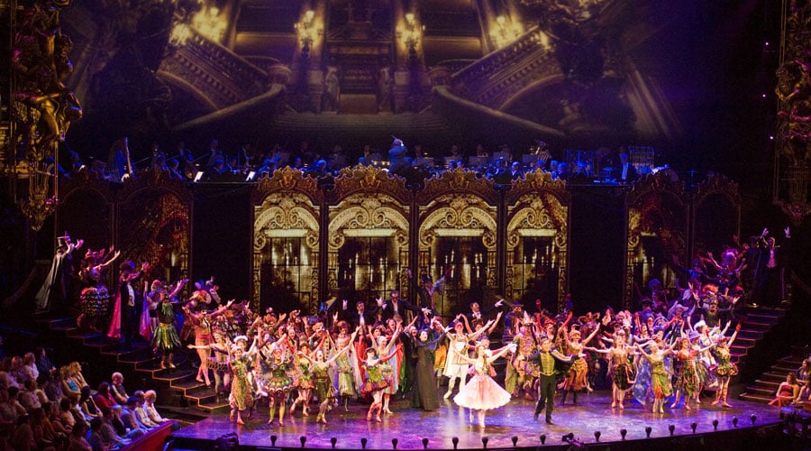 A promotional photo from the 25th anniversary performance of Phantom of the Opera at the Royal Albert Hall