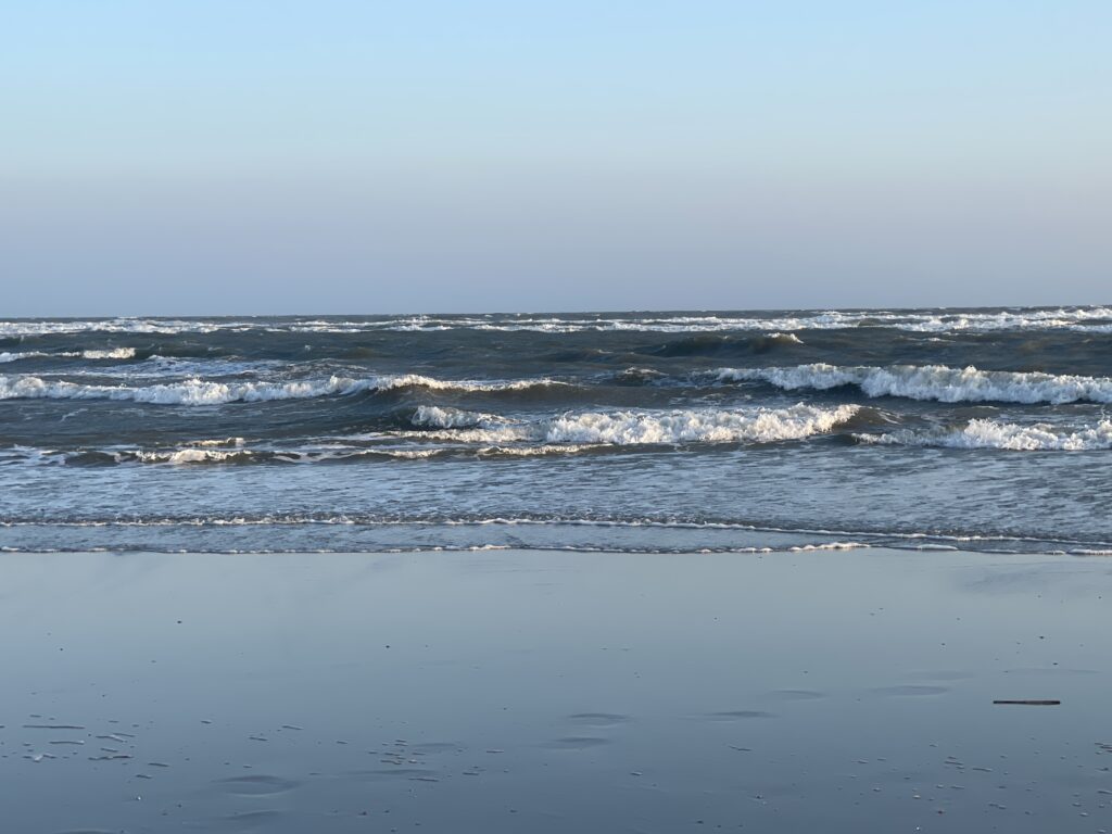 The rough waves of the Atlantic Ocean as the winds gust over Holden Beach. ​
